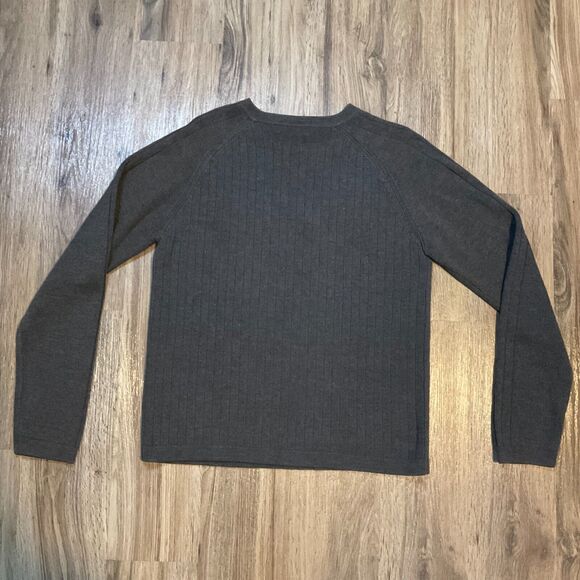 Vintage Abercrombie & Fitch Sweater Mens Medium Pullover Y2K 90s Ribbed V neck - Picture 4 of 6